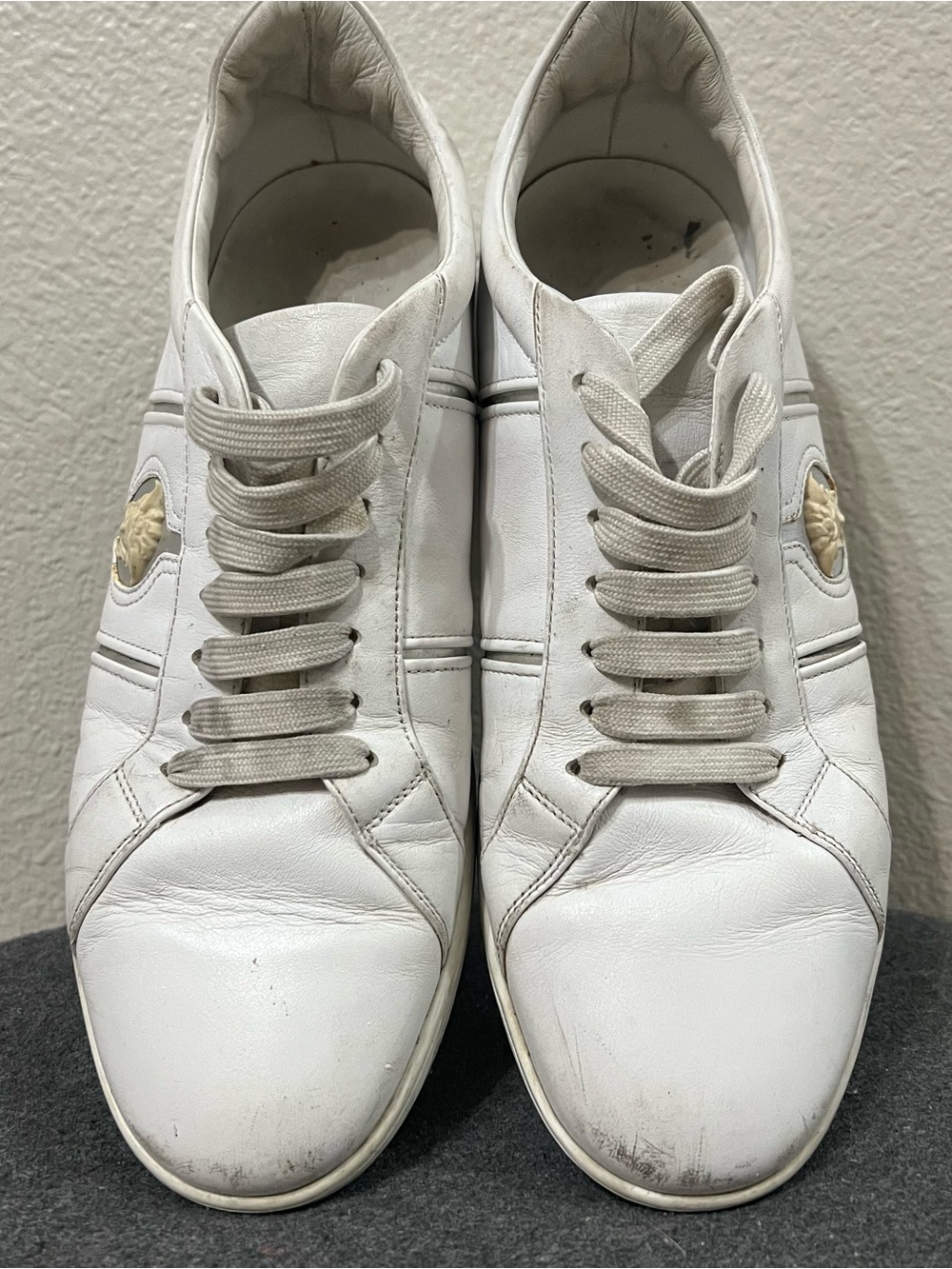 Versace Men's Low Top Sneakers Shoes White size 42 - Picture 6 of 7